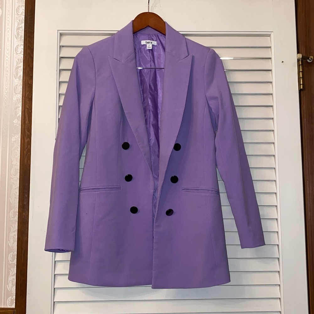 NWOT Bar III Purple Blazer Small